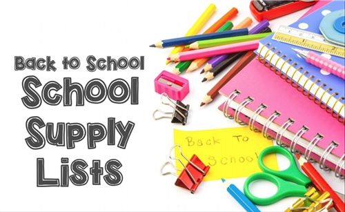 MS/HS School Supply Lists
