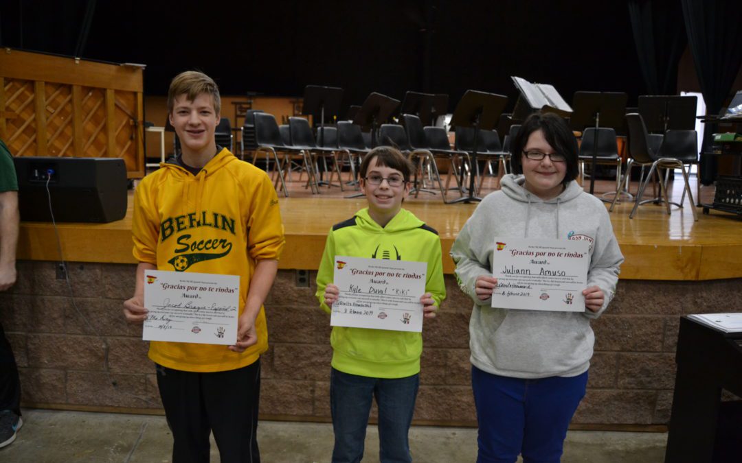 MSHS 2nd Quarter Academic Awards Ceremony