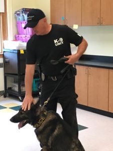 Village of Nassau Police Department Officer Bunney and his four-legged partner Jax