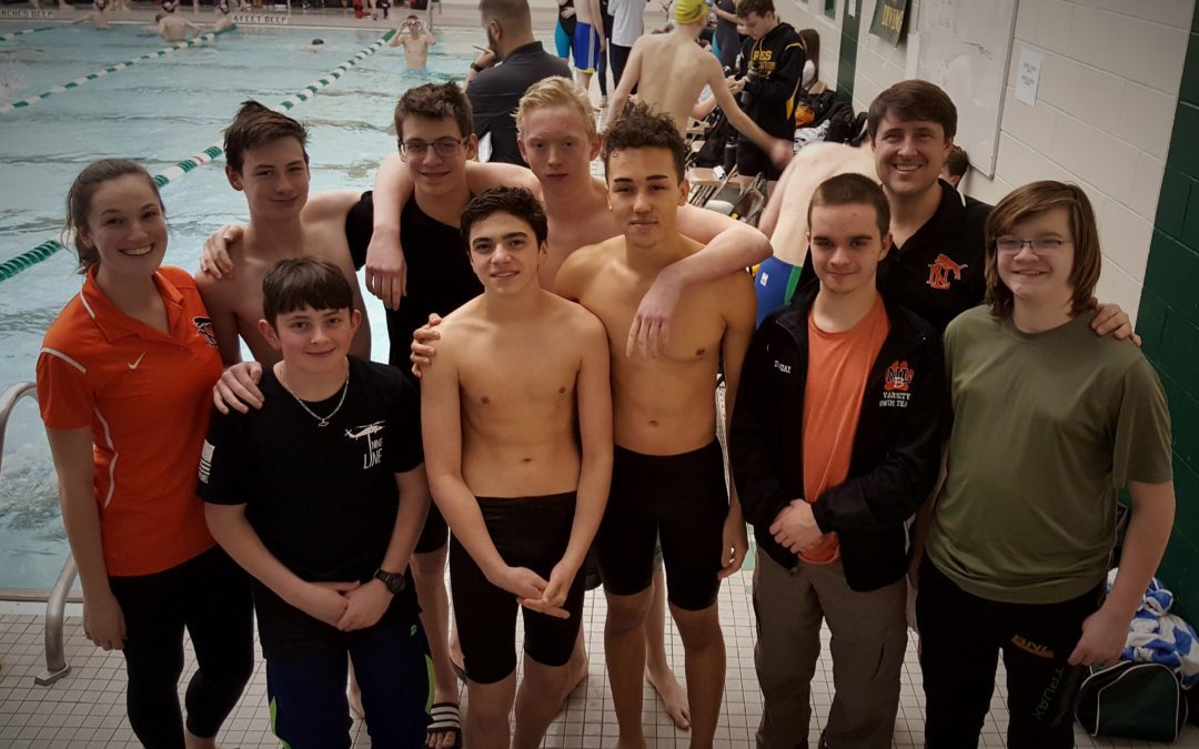 Varsity Boys Berlin/New Lebanon Swim Team Competes at the NYS Sectionals