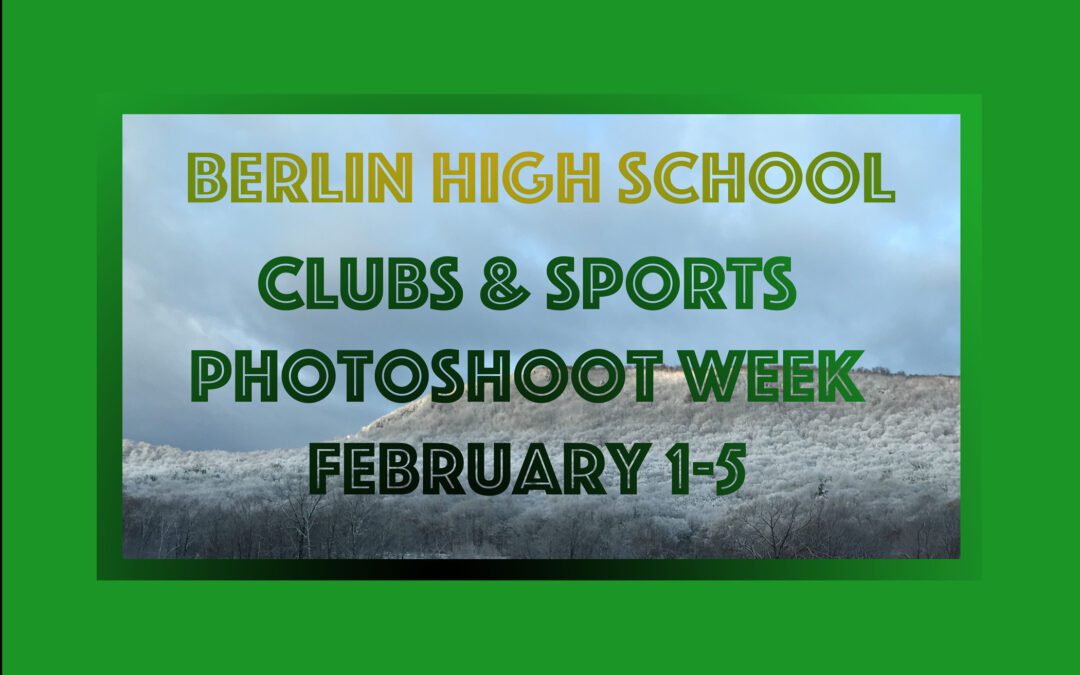BMHS Clubs & Sports Yearbook Photos Begin 2/1