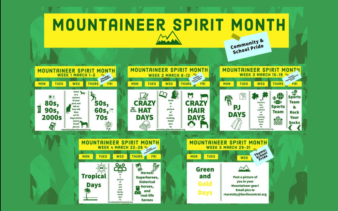 BCSD Announces Mountaineer Spirit Month