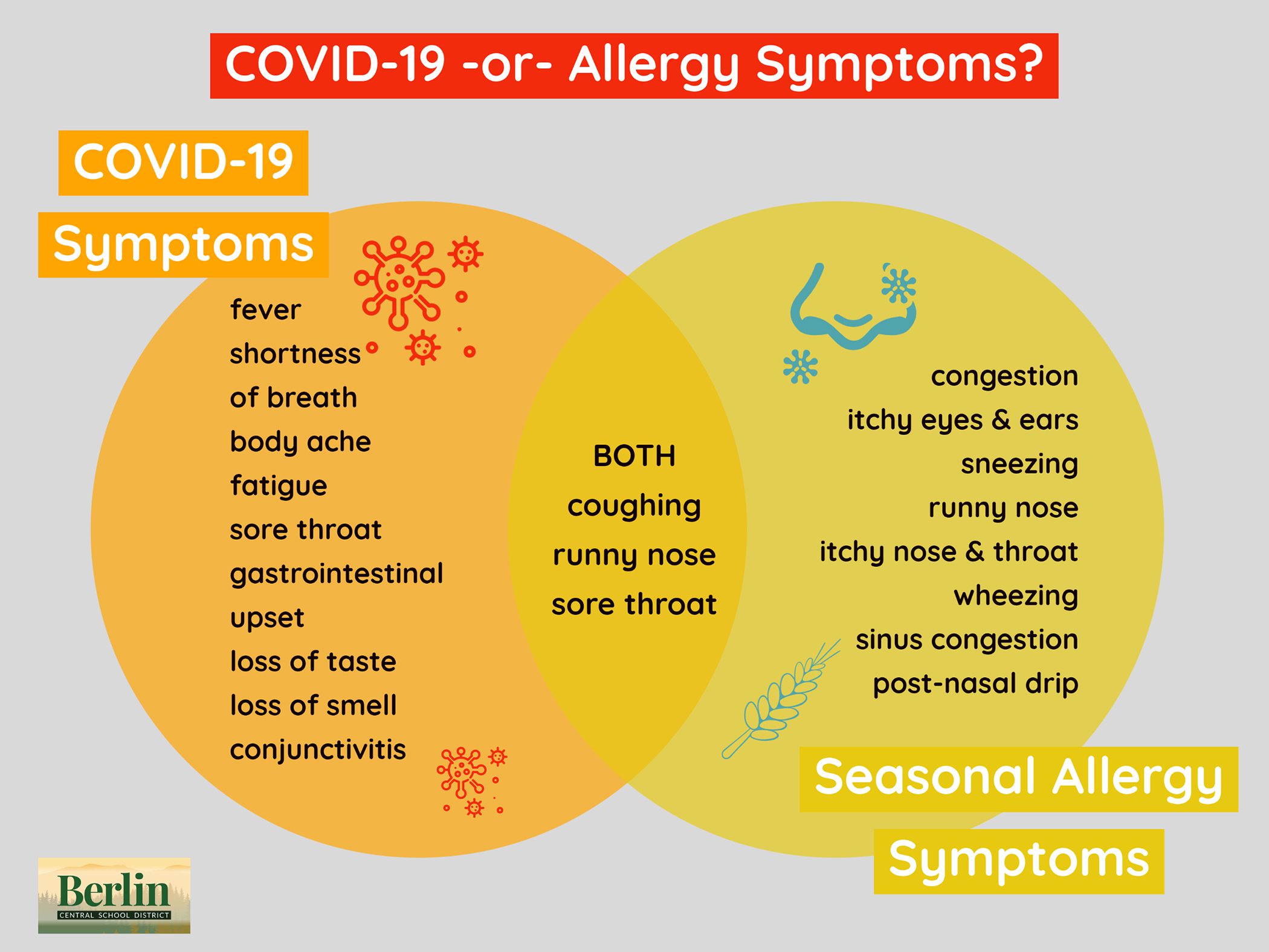 Allergies vs COVID Symptoms 1