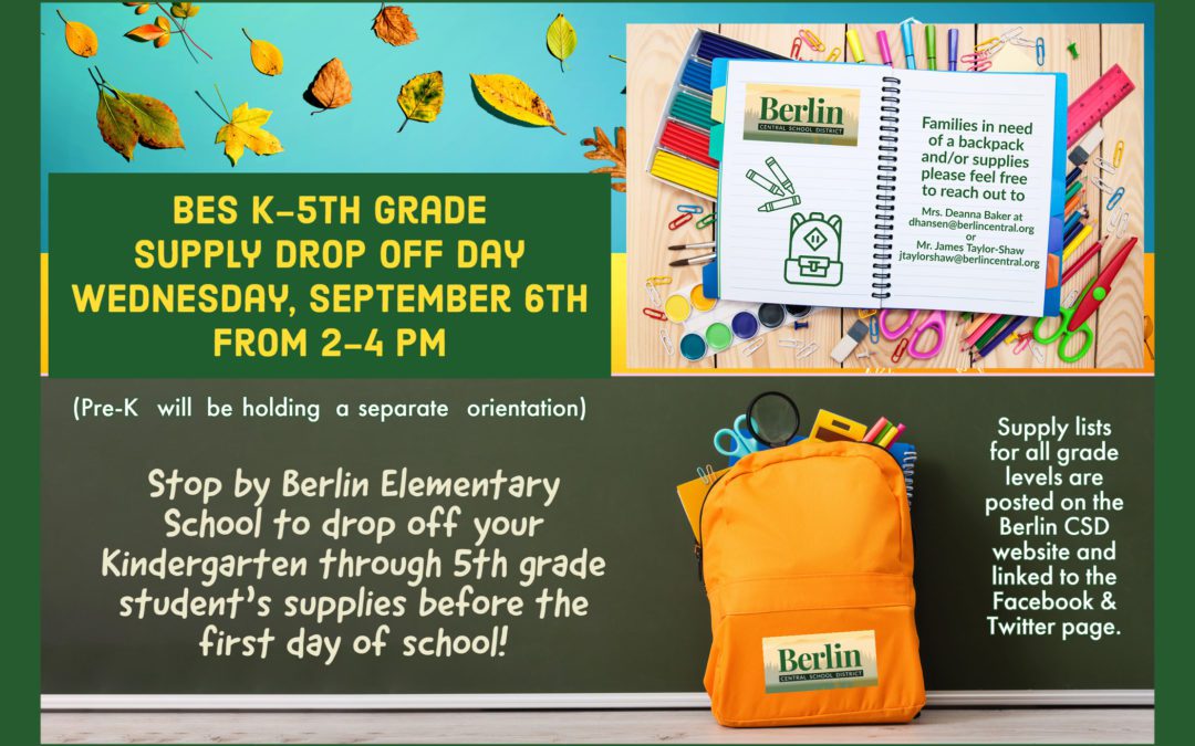 Berlin Elementary School 2023-24 Supply List
