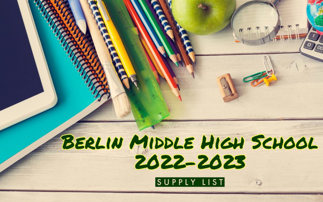 BMHS 2022-23 School Supply Lists