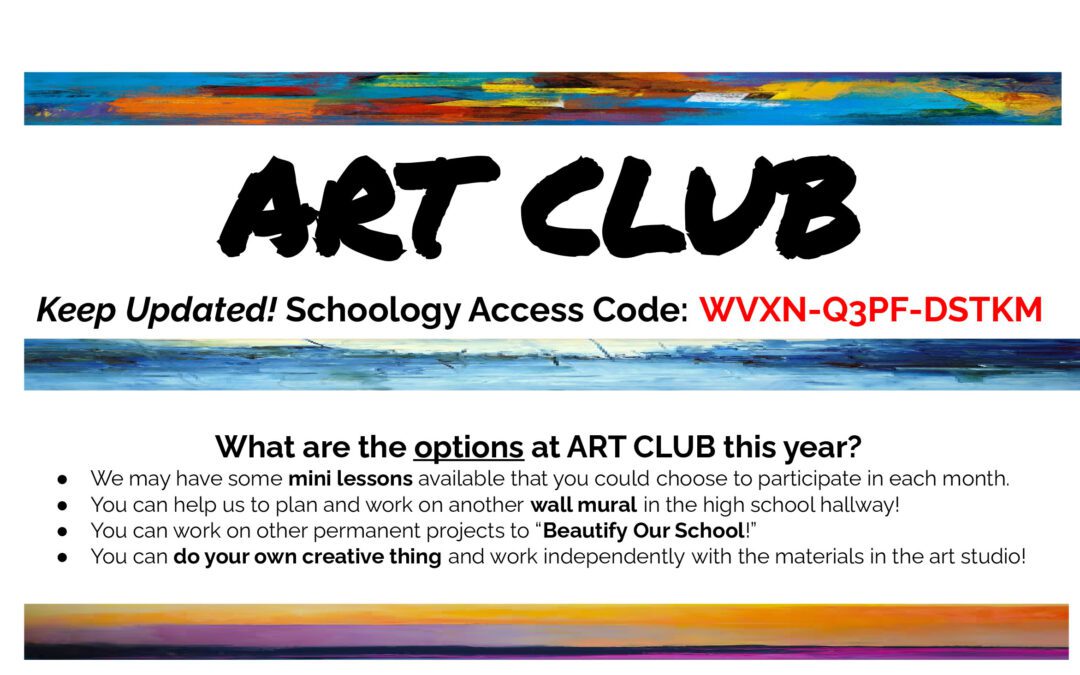 Attention BMHS Art Enthusiasts
