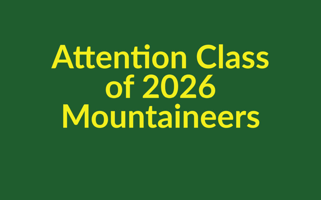 Attention Class of 2026 Senior Yearbook Packet Information Available