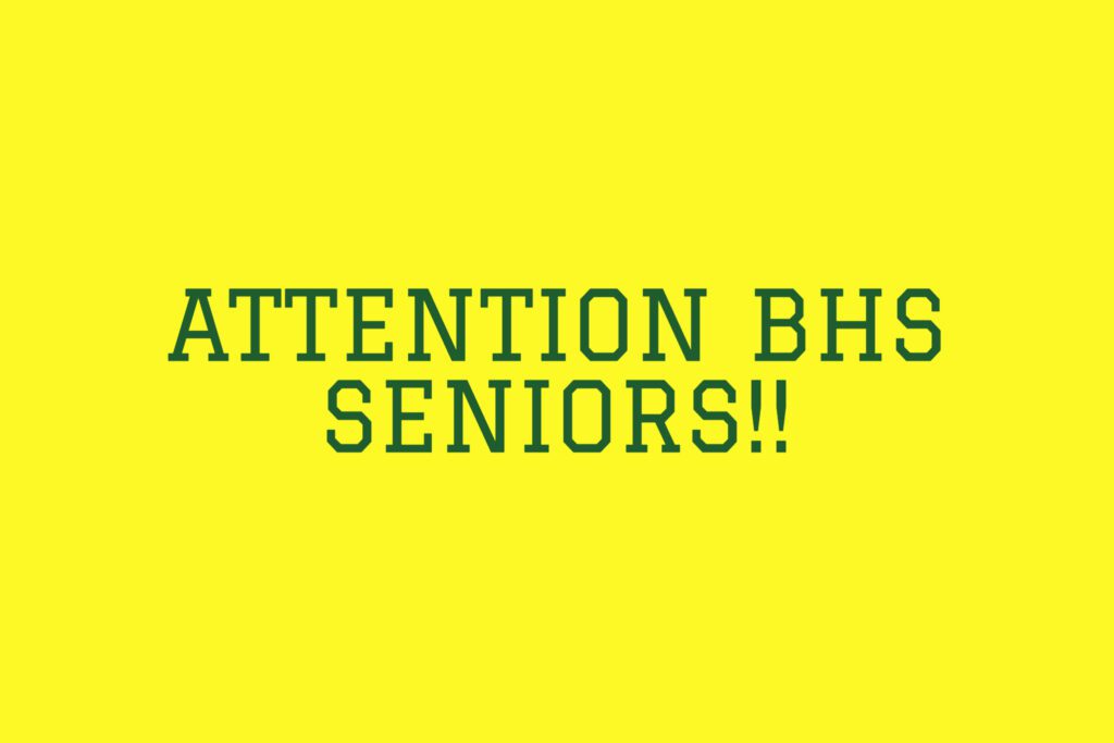 ATTENTION SENIORS: Cap & Gown Information Packets Available