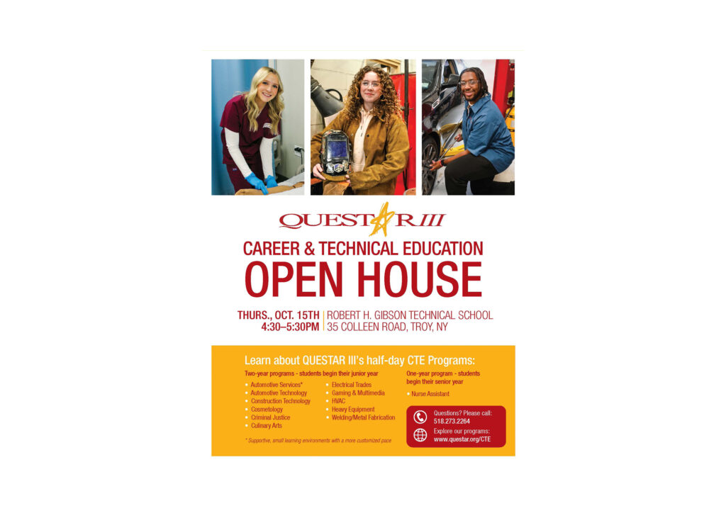 Questar III Announces 10/15 Open House