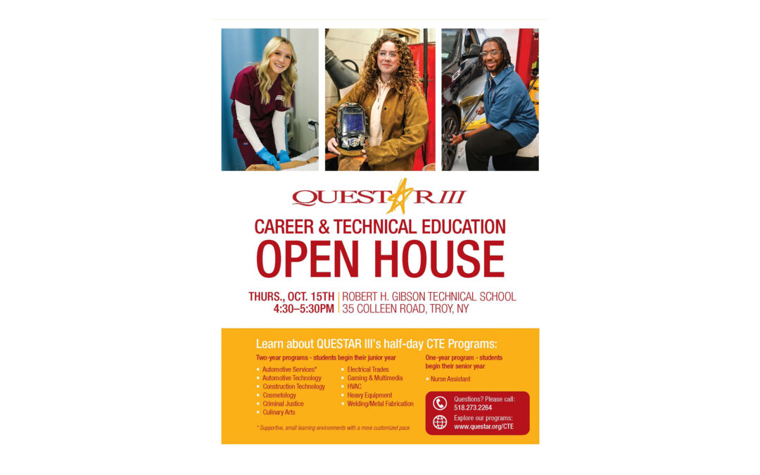 Questar III Announces 10/15 Open House
