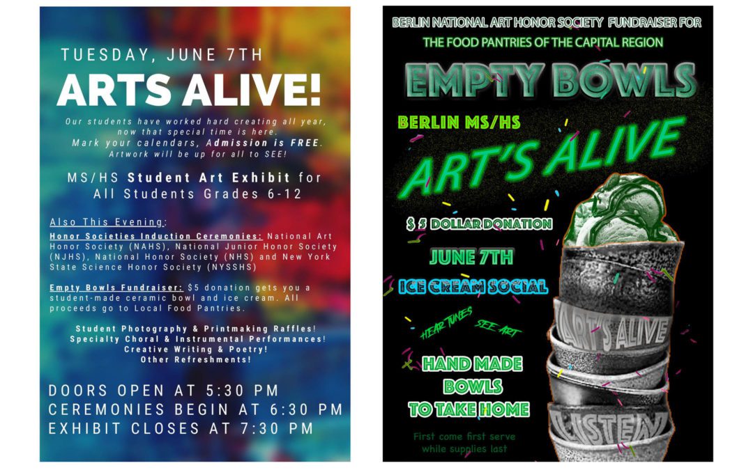 BMHS ARTS ALIVE is TONIGHT 6/7