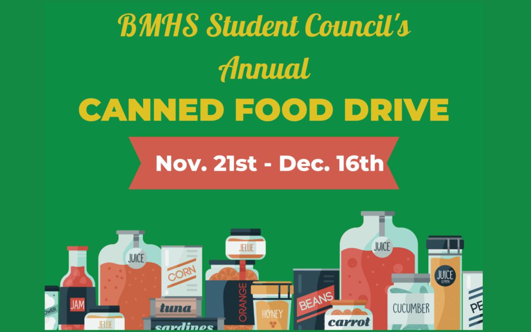 BMHS Food Drive 11/21-12/16