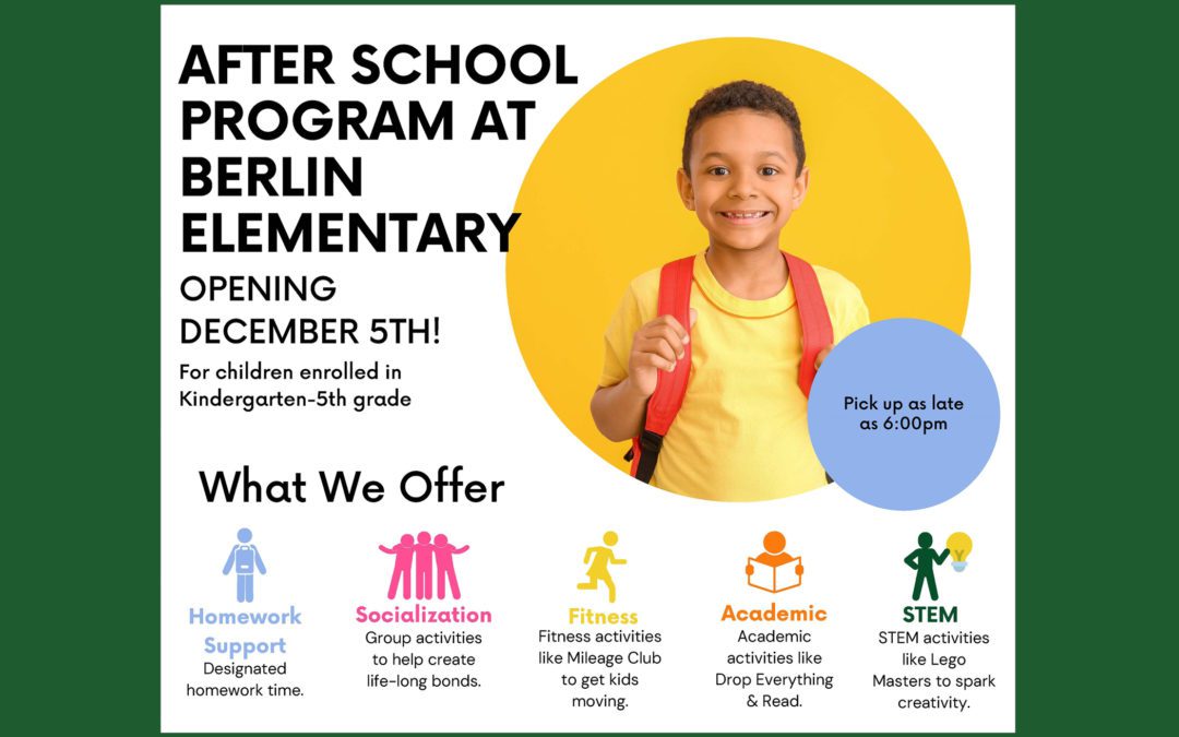 Healthy Kids After School Program for K-5 Launches at BES 12/5