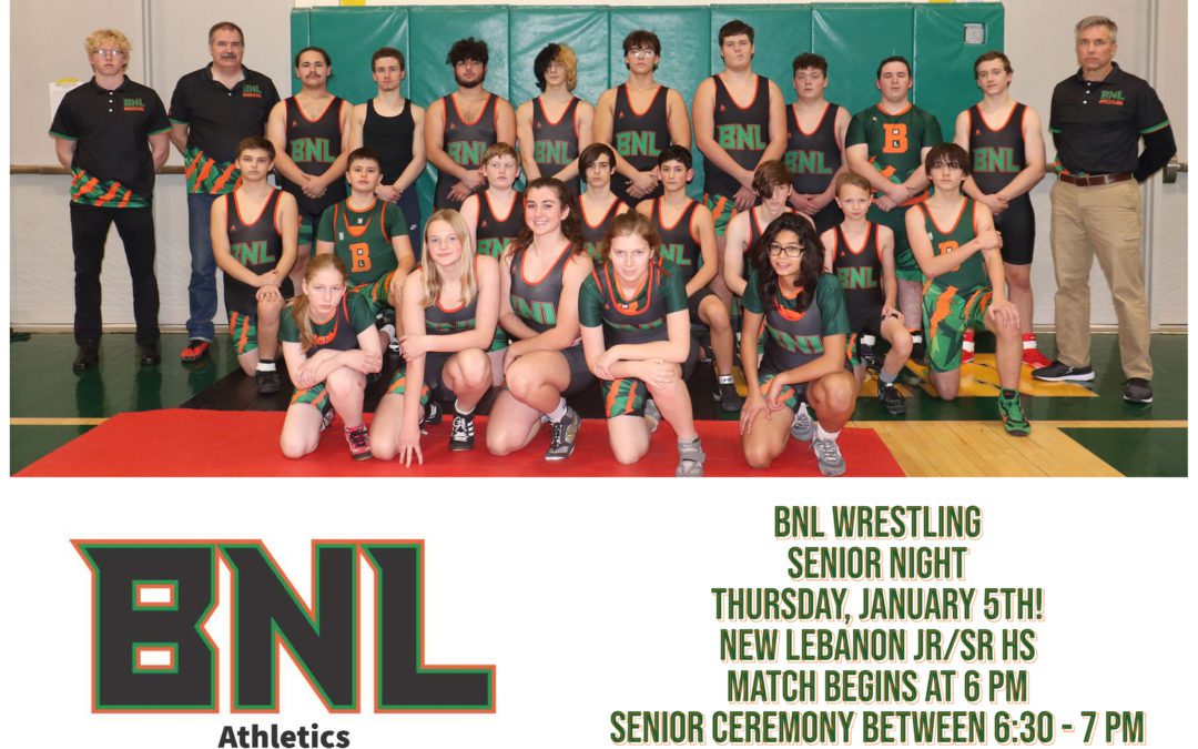 BNL Wrestling Senior Night 1/5