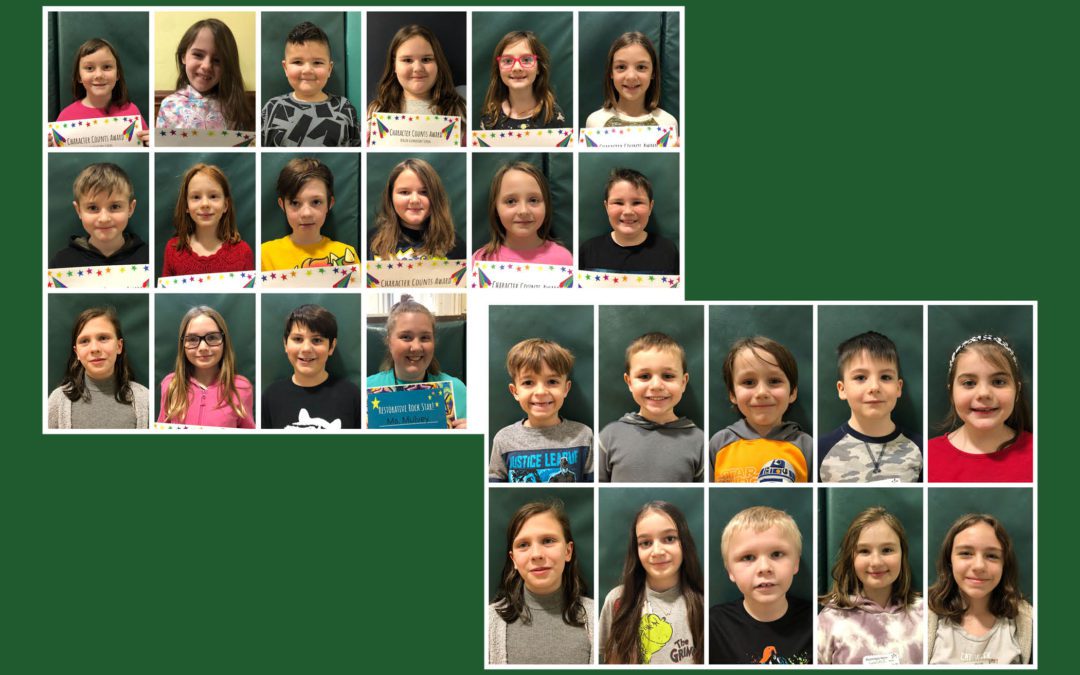 BES’ January Character Counts and Mountaineer Merit Recipients