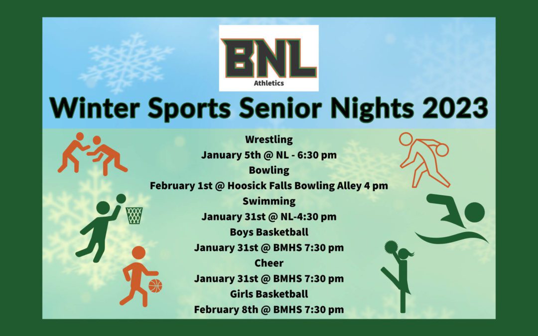 BNL Winter Senior Nights Save the Dates