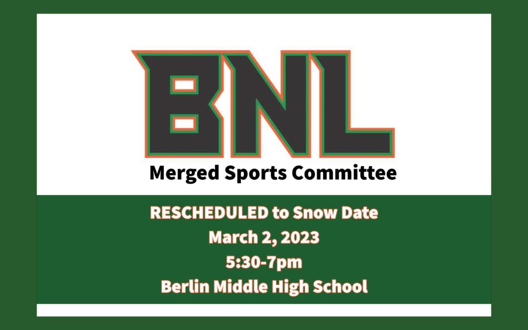 Merged Sports Committee Meeting Rescheduled to 3/2