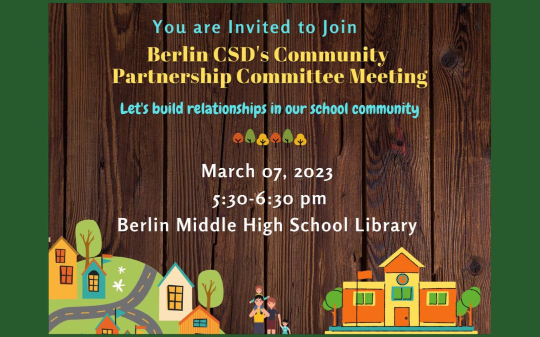 Community Partnership Committee Meeting  3/7