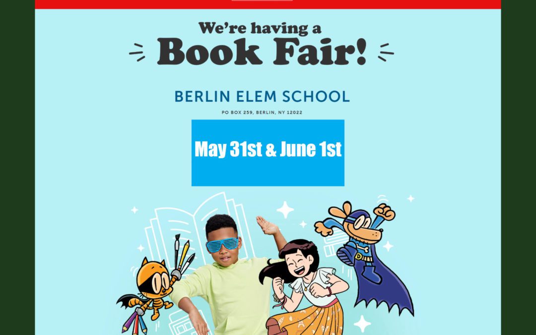BES BOGO Scholastic Book Fair May 31st & June 1st