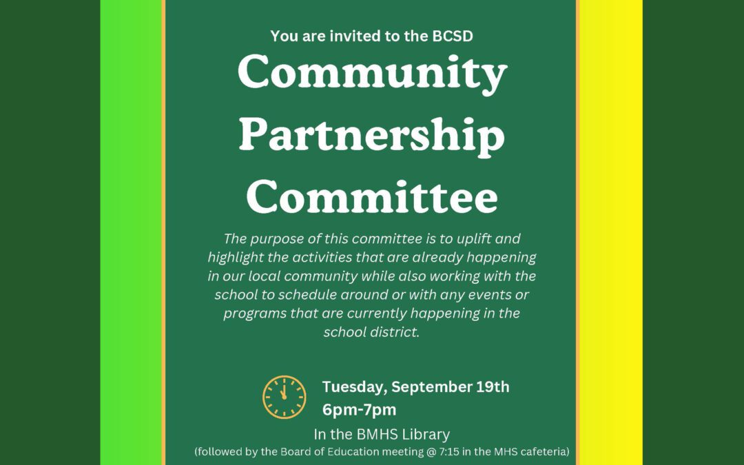 Community Partnership Meeting 9/19