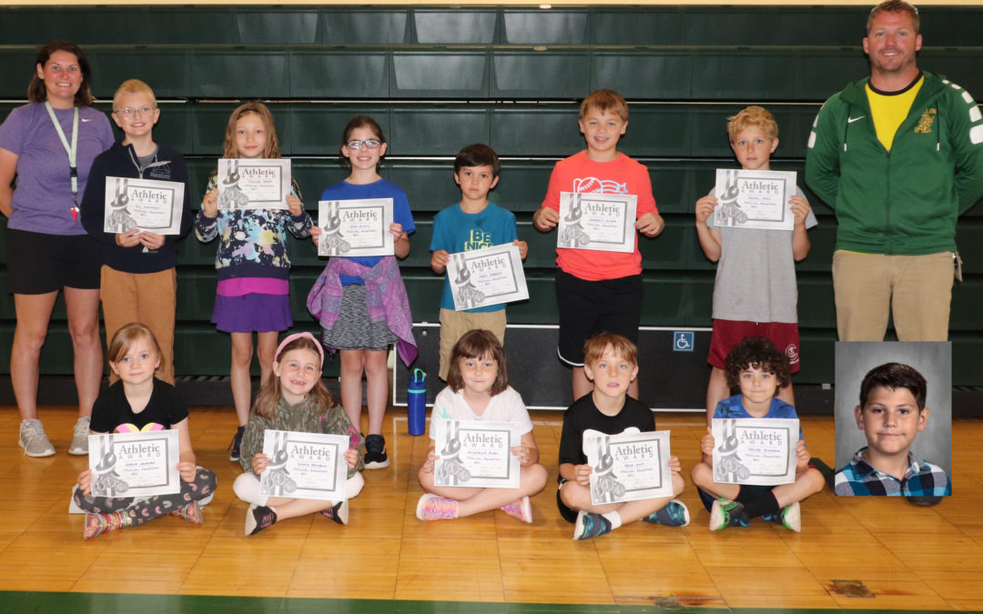BES P.E. Students of the Month and Spring Running Medalist