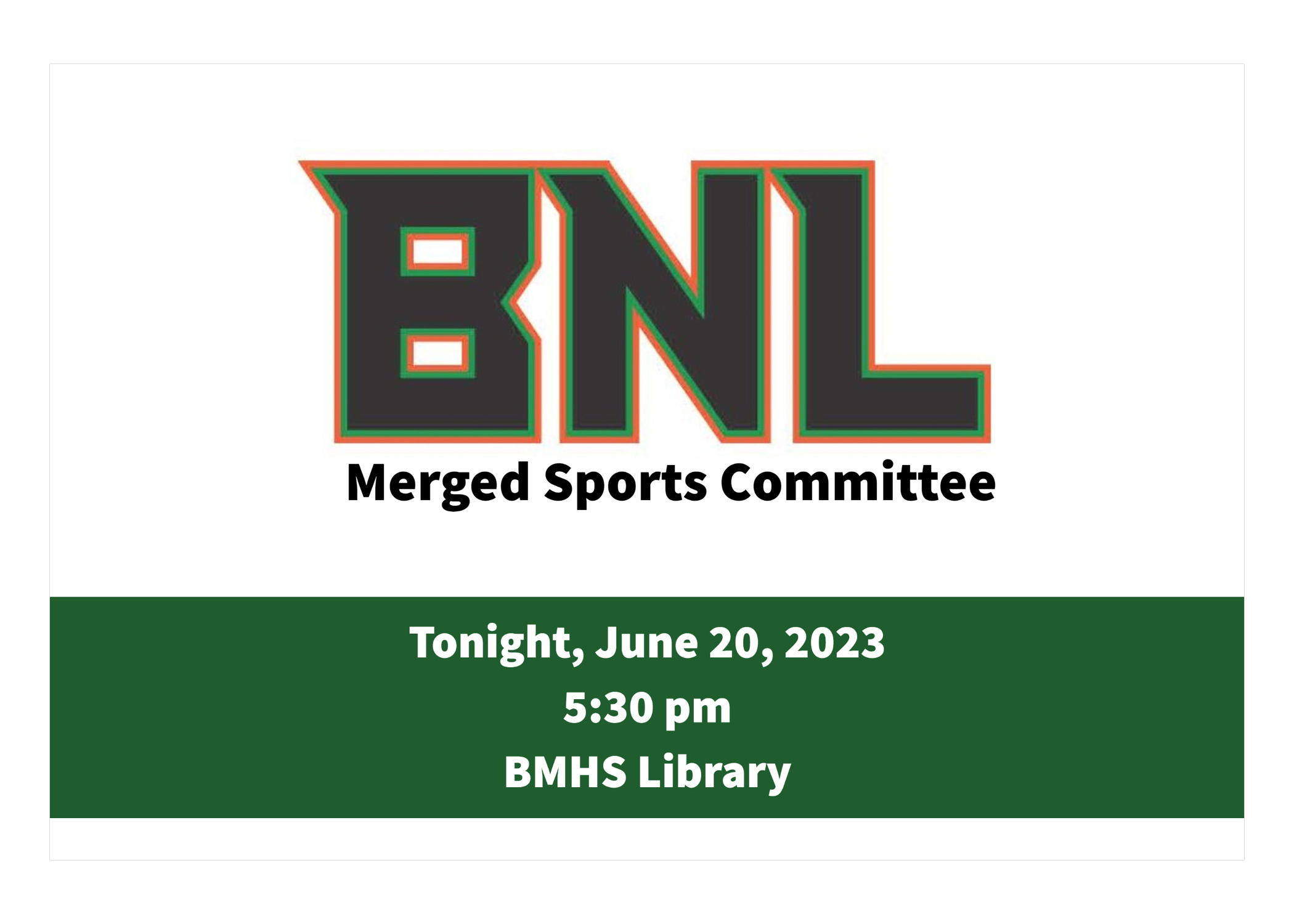 Sports Program Committee BOE Sports Committee | Berlin Central School District