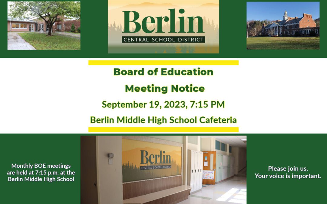 Board of Education Meeting 9/19