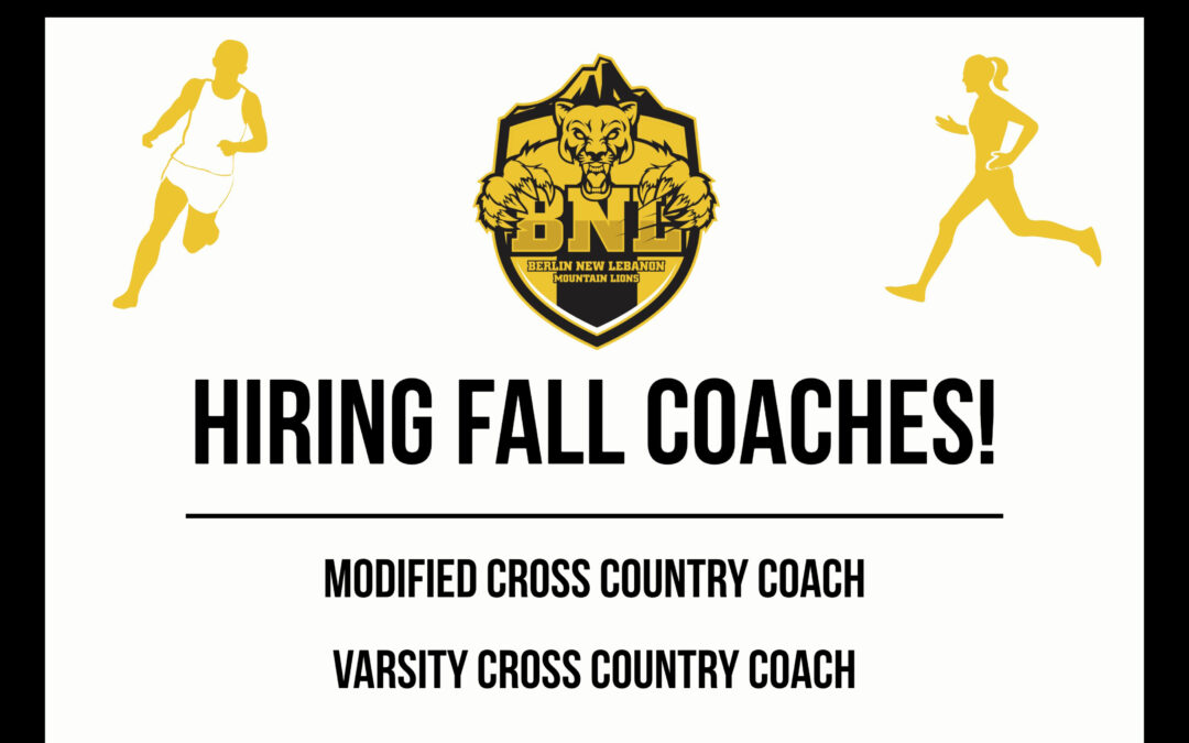 BNL Athletics is Hiring Fall Coaches