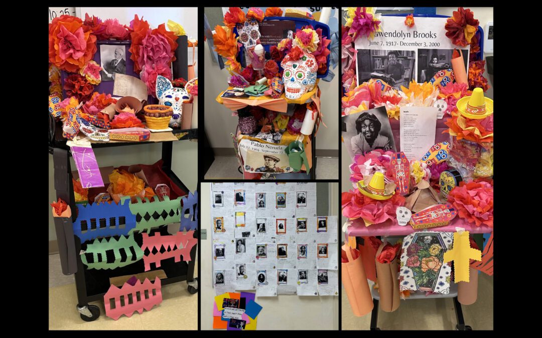 7th Grade Spanish and ELA Collaborate for Day of the Dead Project