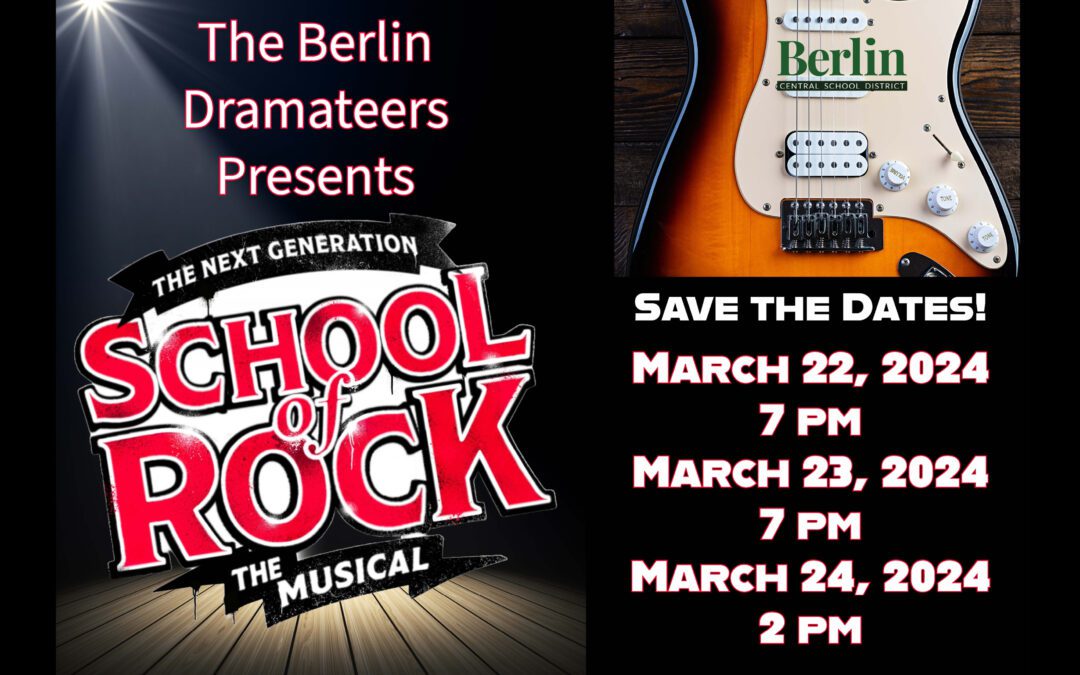 Save the Dates for the School of Rock!