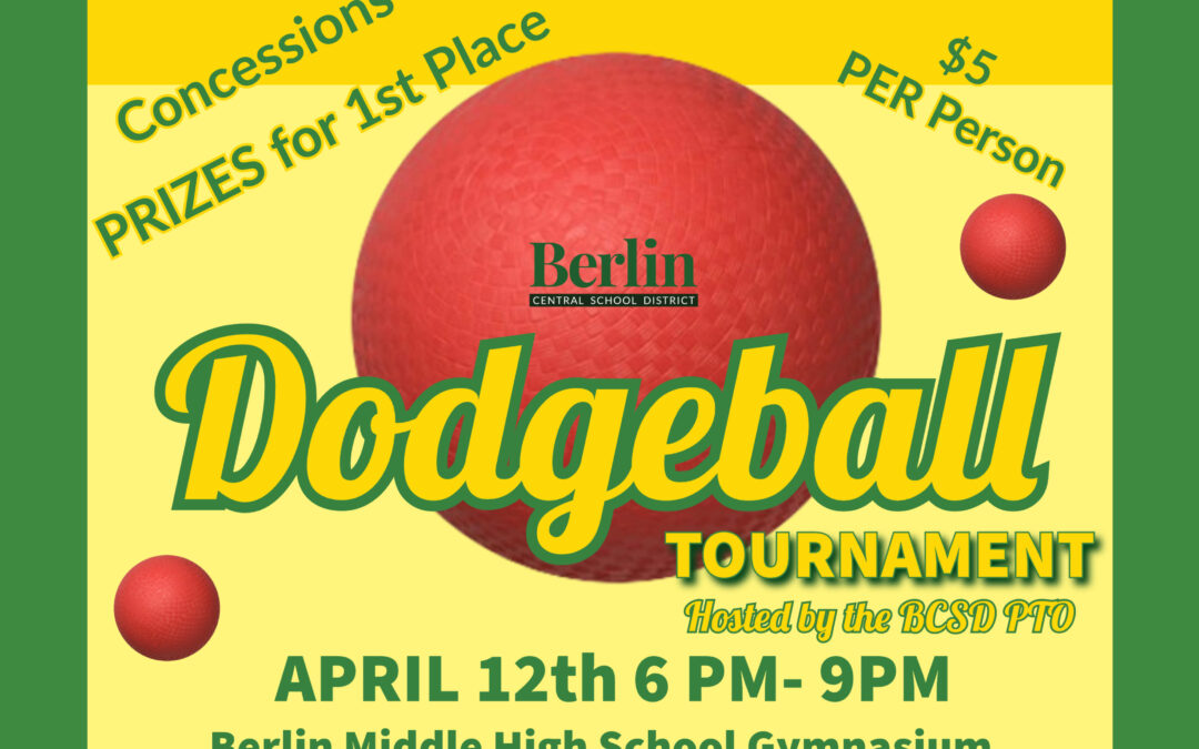 BCSD Dodgeball Tournament April 12th! Sign Up Today!