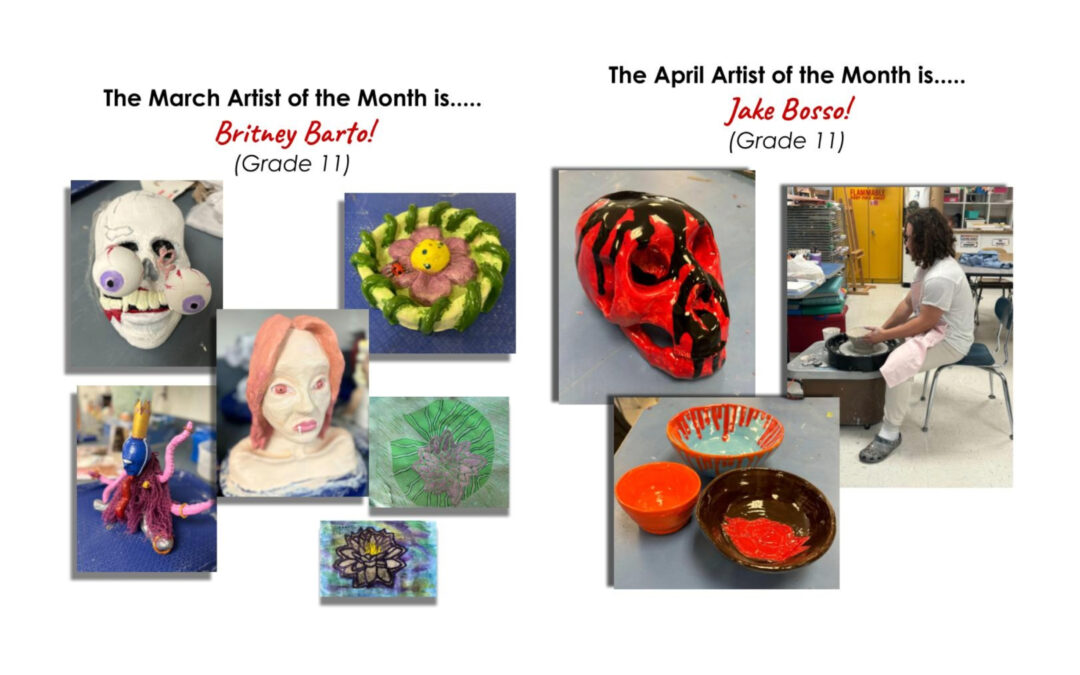 Berlin High School’s Artist of the Month Award for March and April