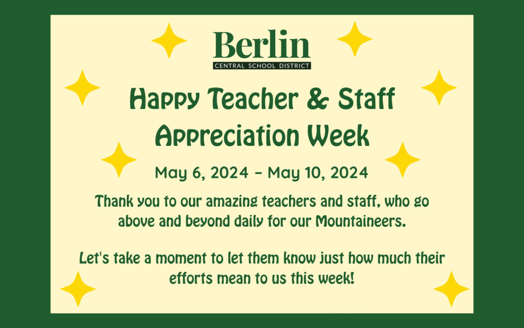 Thank you BCSD Teachers & Staff!