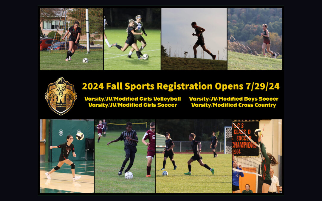 BNL Fall Sports Registration Opens – July 29th