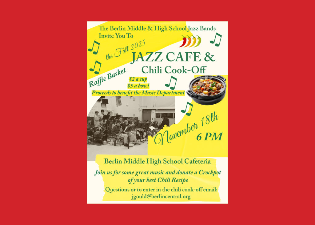 BMHS Jazz Café & Chili Cook-Off November 18, 6 pm