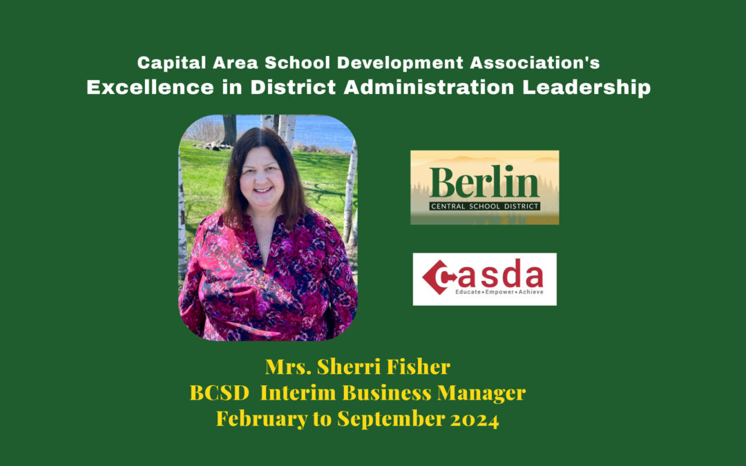 CASDA Honors Mrs. Fisher With Excellence in District Administration Leadership Award