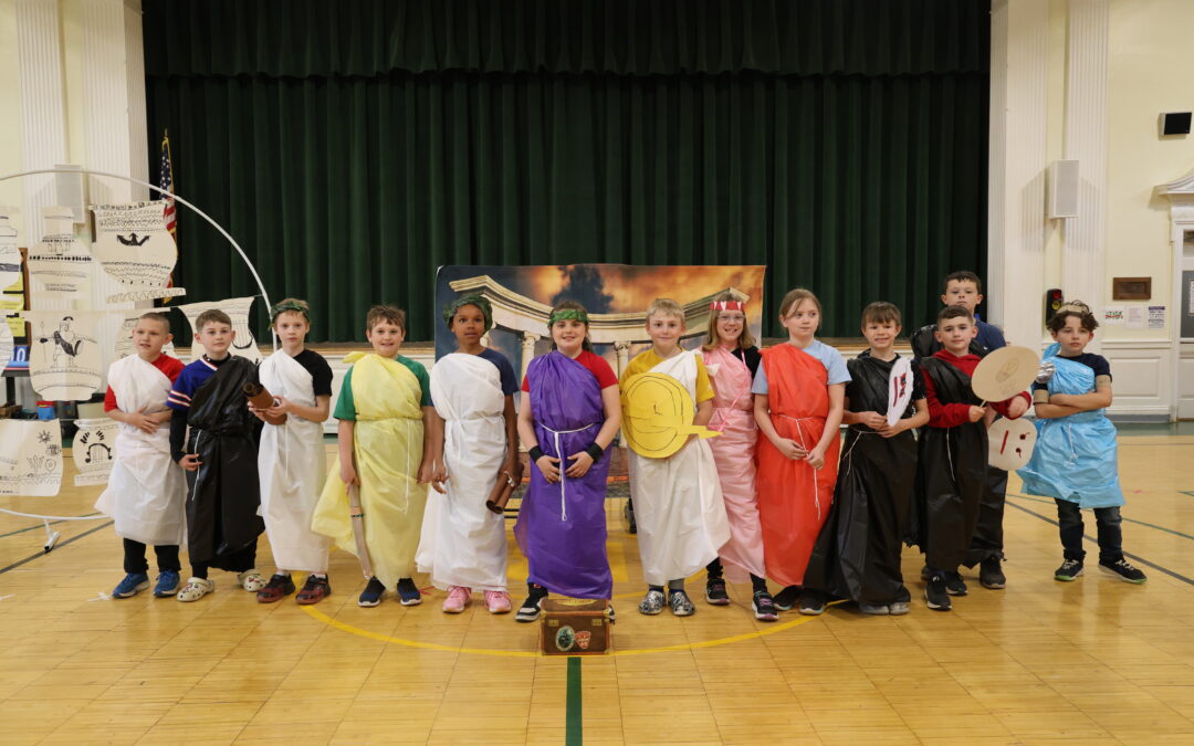 Mrs. Laz and Mrs. Bersaw’s 4th Graders Perform Reader’s Theater of Pandora’s Box