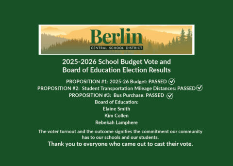 2025-2026 Budget Information and Results | Berlin Central School District