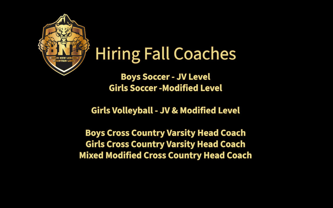 BNL Hiring for Fall Coaching Positions
