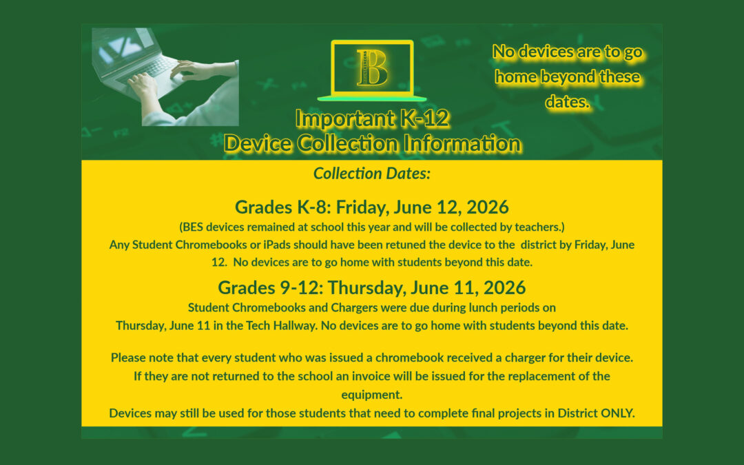 BCSD Device Collection REMINDER