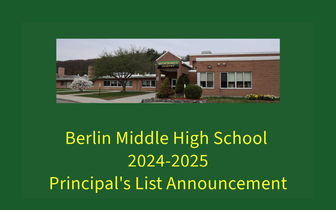 Principal’s List Field Trip Reminder