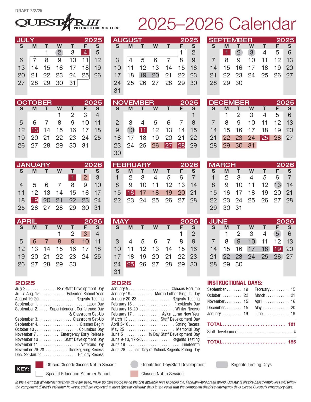 Calendar | Berlin Central School District