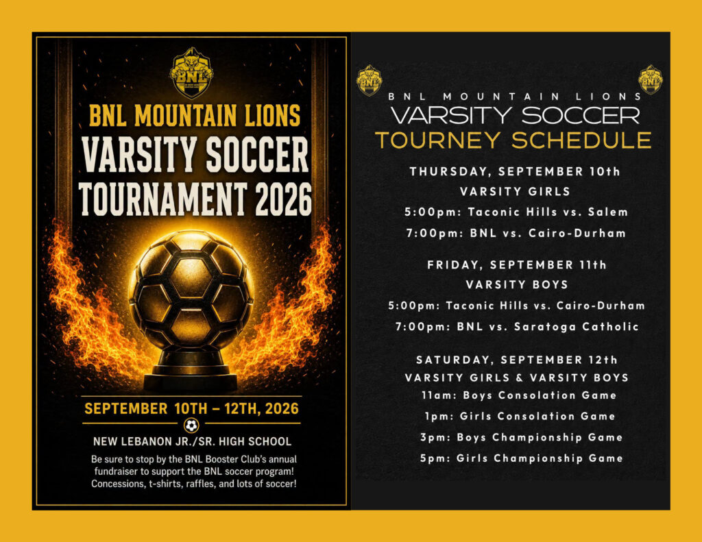 2026 BNL Soccer Tournament Information