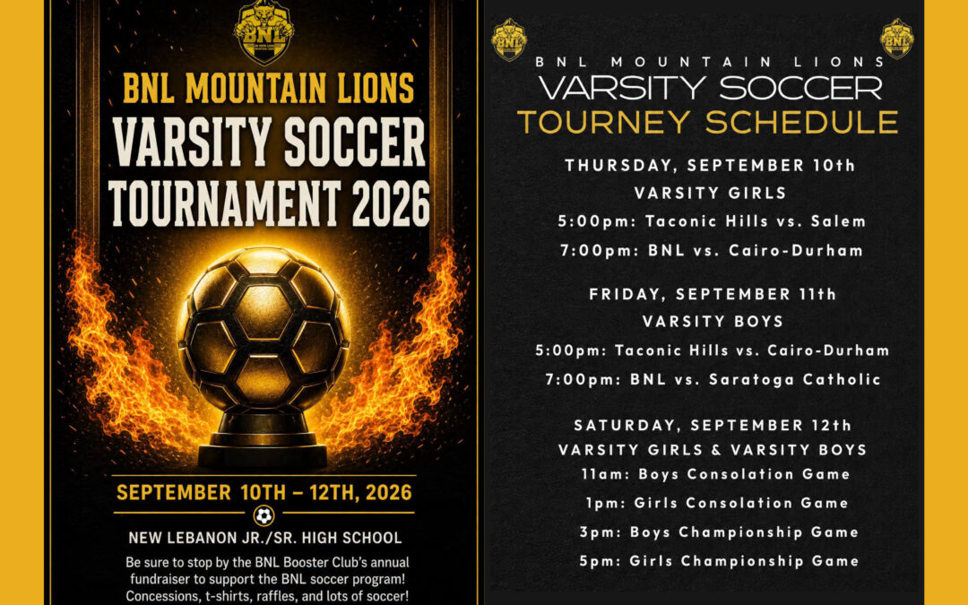 2026 BNL Soccer Tournament Information