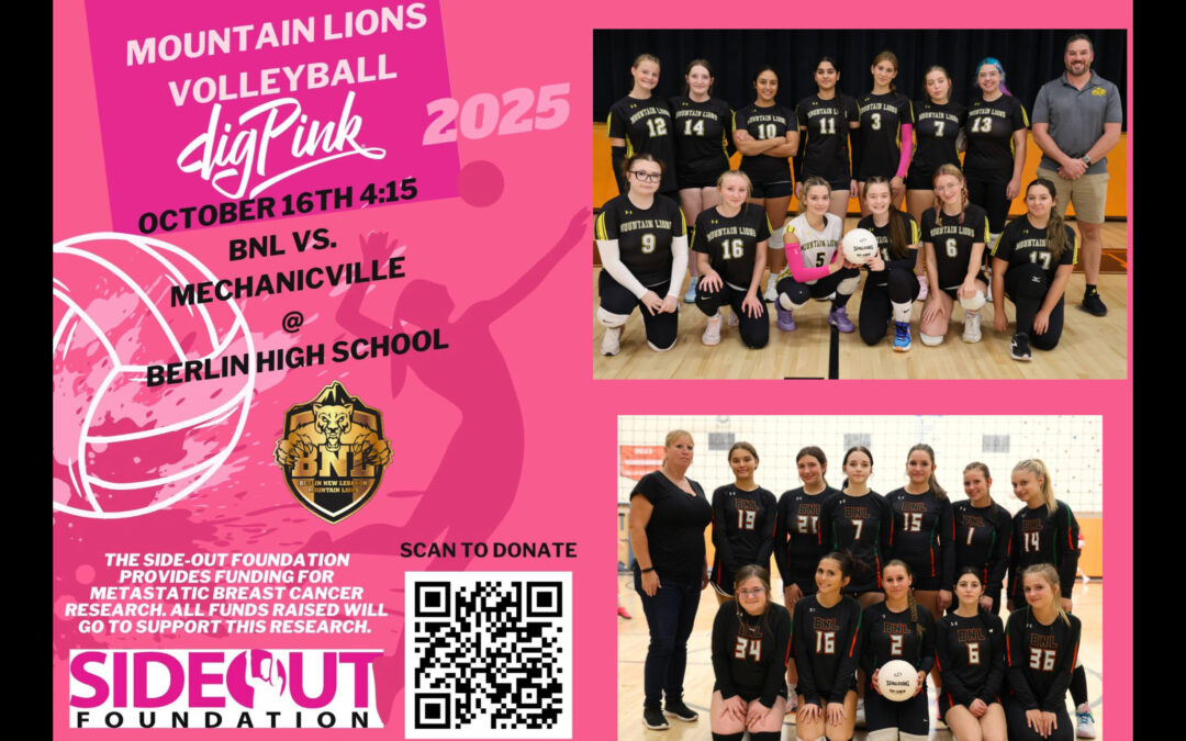 HAPPENING TODAY 10/16: BNL JV & Varsity Girls Volleyball Raising Funds for the Side-Out Foundation!