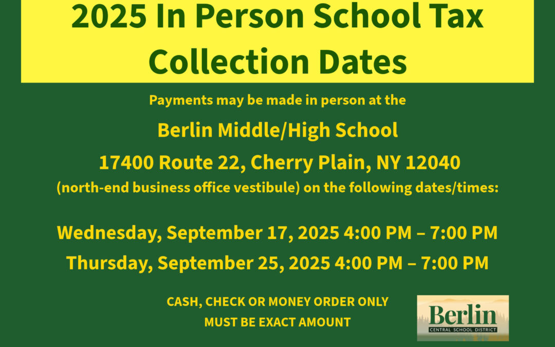 2025–2026 School Tax Collection Information