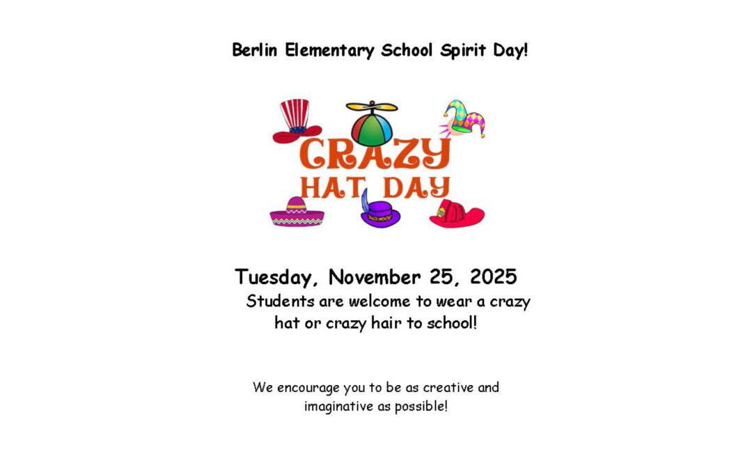 BES Crazy Hat Spirit Day 11/25