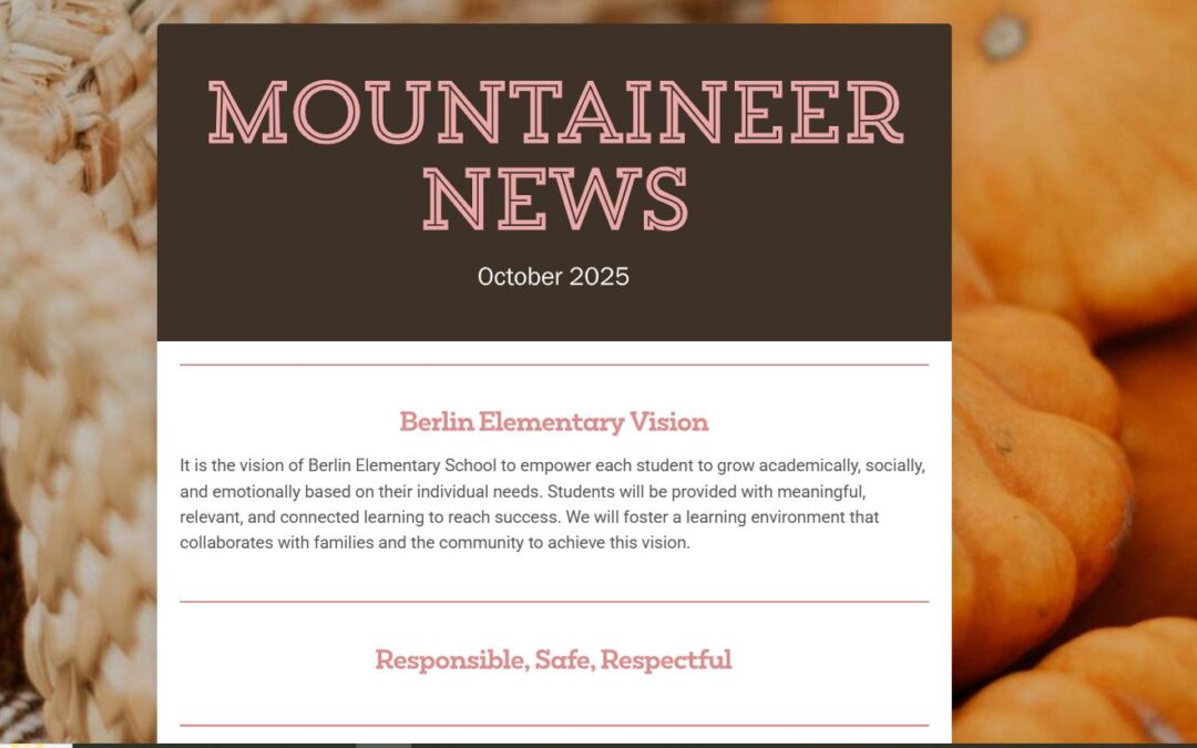 BES’ Second Half of October’s Mountaineer News Is Available!