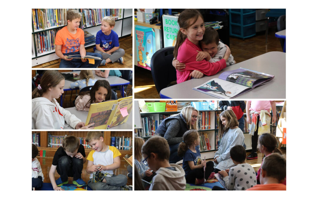 Kindergarten and 4th Grade Mountaineers Buddy Up for DEAR Time