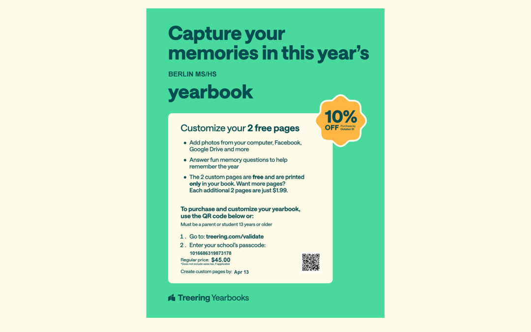 BMHS: Create a Personalized Yearbook